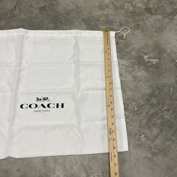 Coach Dust Bag For Handbag Storage 19.5 Inches X 23Inches Drawstring Travel - Picture 5 of 5